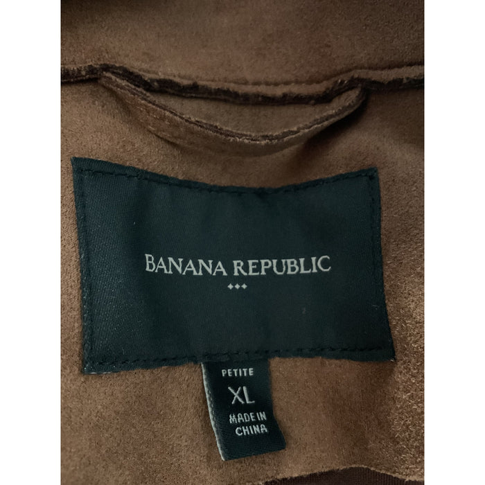 Banana Republic Women's XL Brown Polyester Jacket