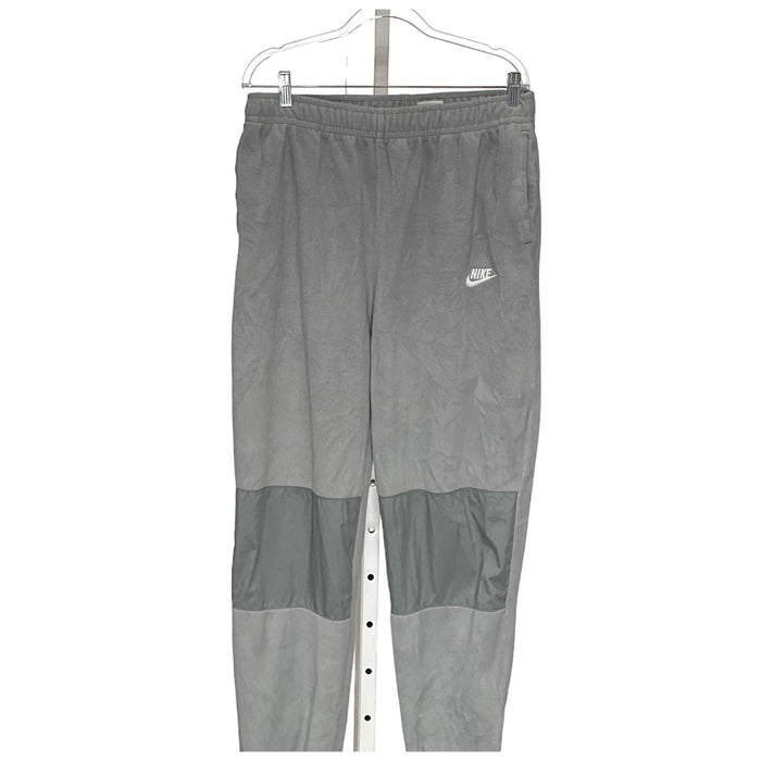 Nike Men's Gray Cotton Sweatpants - Size LG