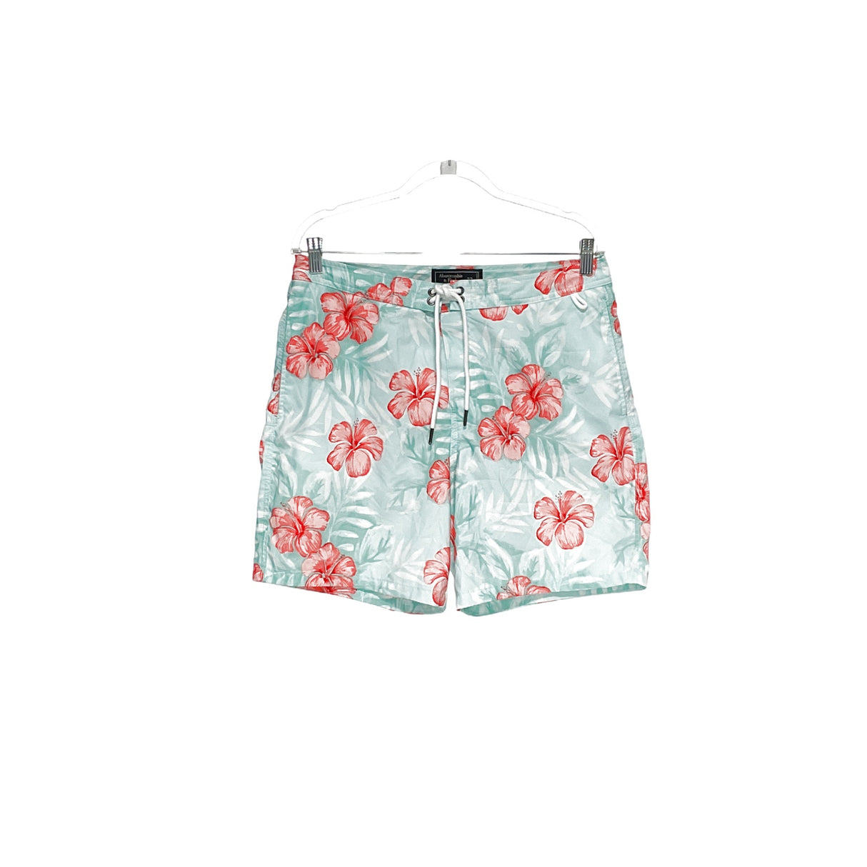 A&F Blue Floral Microfiber Swim Bottom