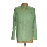 Columbia Green Men's Casual Button-Up Shirt