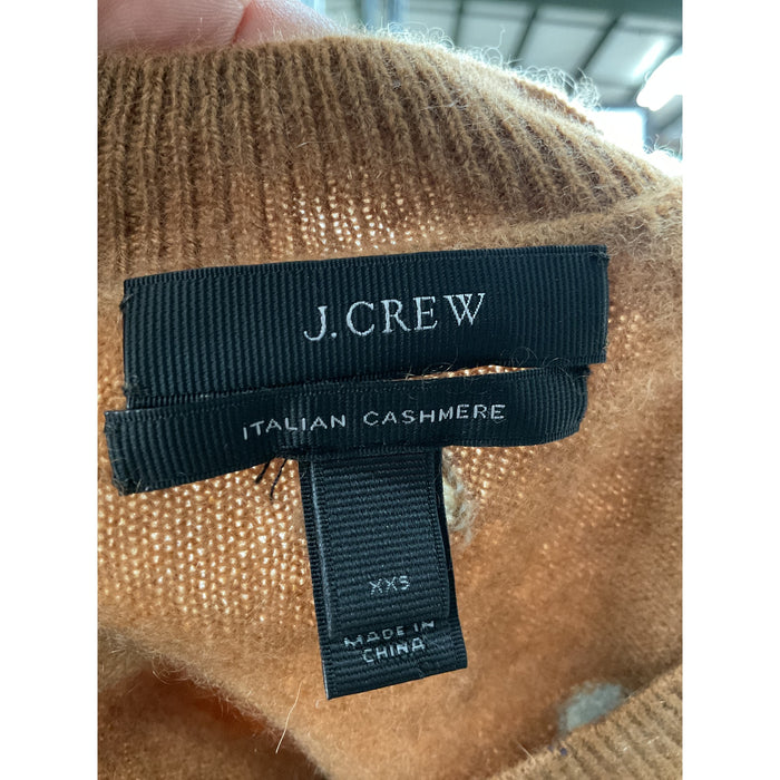 J. Crew Brown Cotton Pullover Sweater XXS