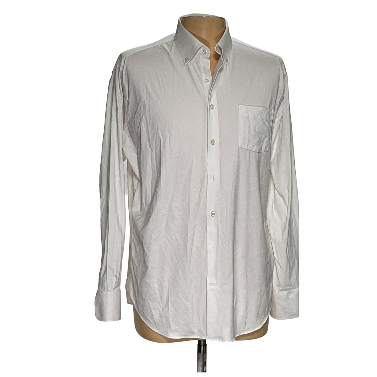 PETER MILLAR White Button-Up Shirt