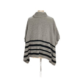 Tahari Gray Wool Cape Sweater - Women's L