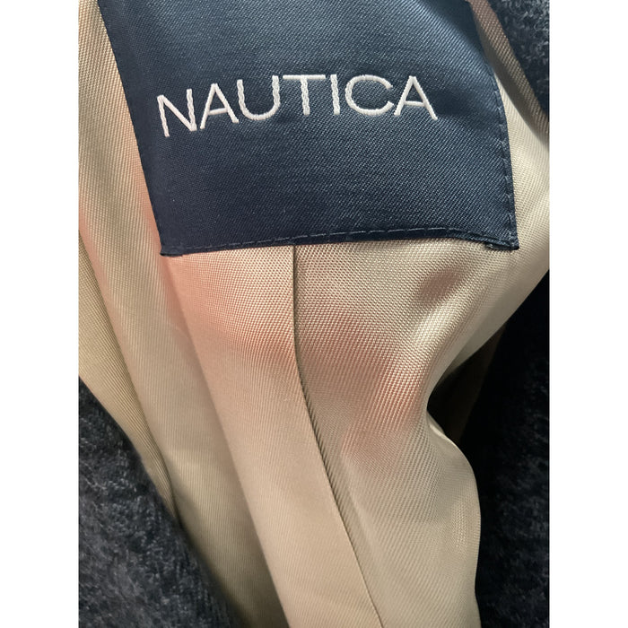 Nautica XL Gray Wool Blazer Overcoat