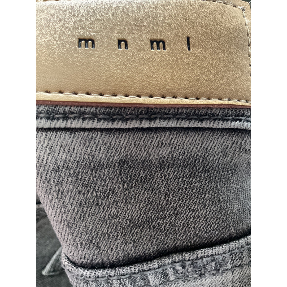 MNML Men's Gray Ankle Jeans 38x36