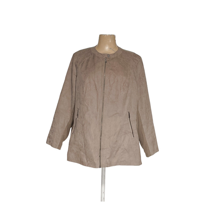 Catherines Brown Jacket - Women's 2X