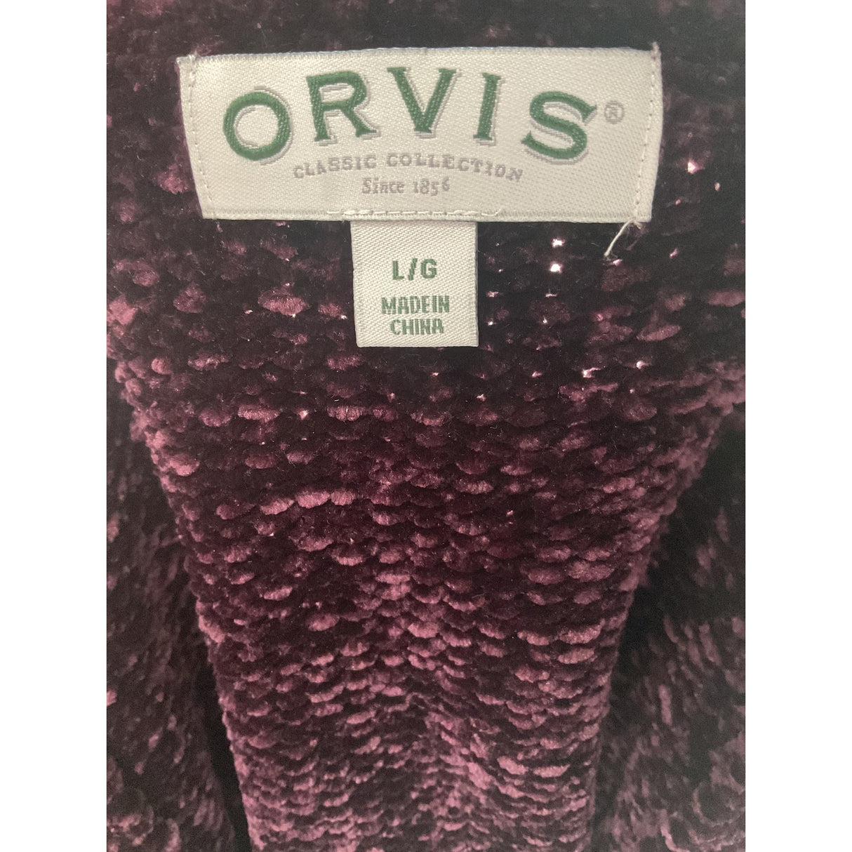 Orvis Women's Purple Pullover Sweater (L)