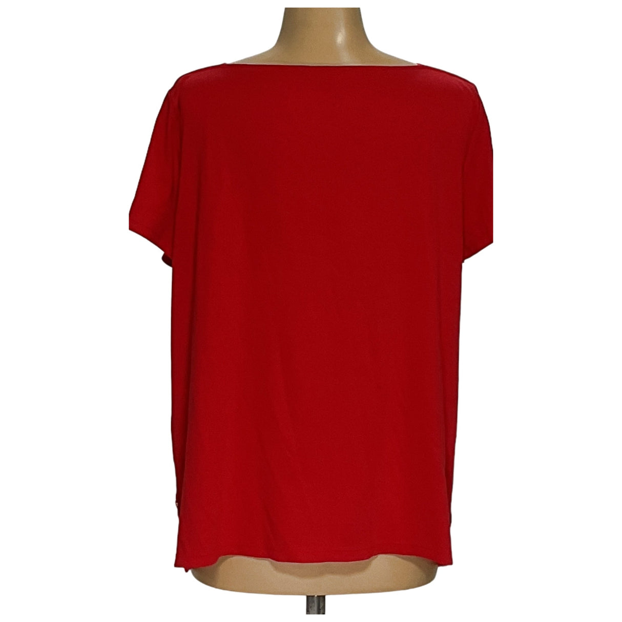 Lauren Ralph Lauren Red Plus Size Blouse