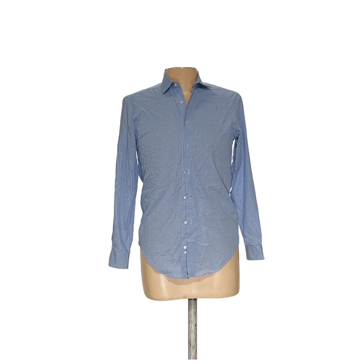 Calvin Klein Men's Blue Button-Up Shirt - L