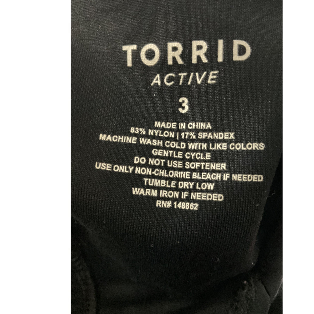 TORRID Black Activewear Tank Size 3