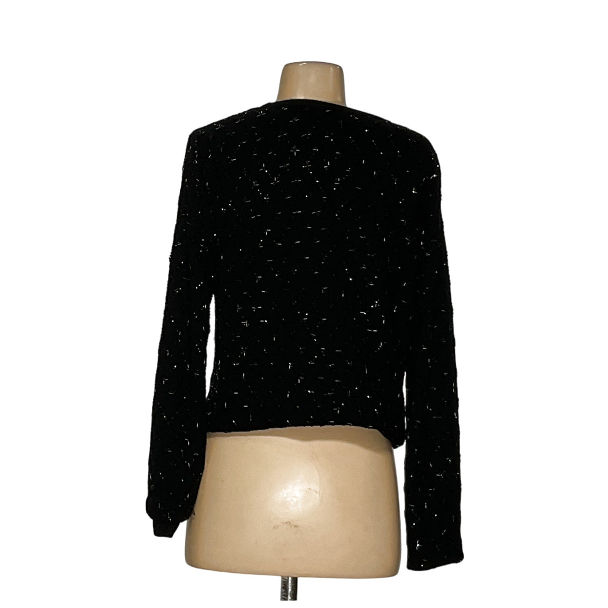 Ann Taylor Black Merino Wool Cardigan - Women's M