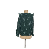 J. Crew Green Viscose Blouse - Women's S