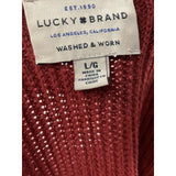 Lucky Brand Men's Brown Cotton Sweater