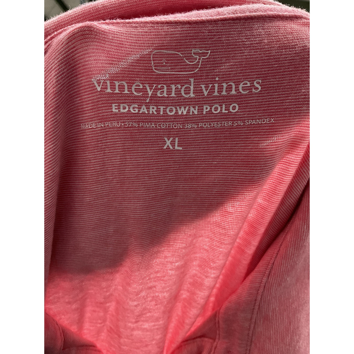 Men's Vineyard Vines Pink XL Polo