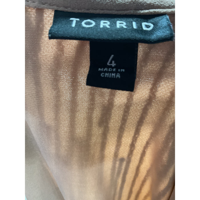 Torrid Gold A-Line Plus Dress