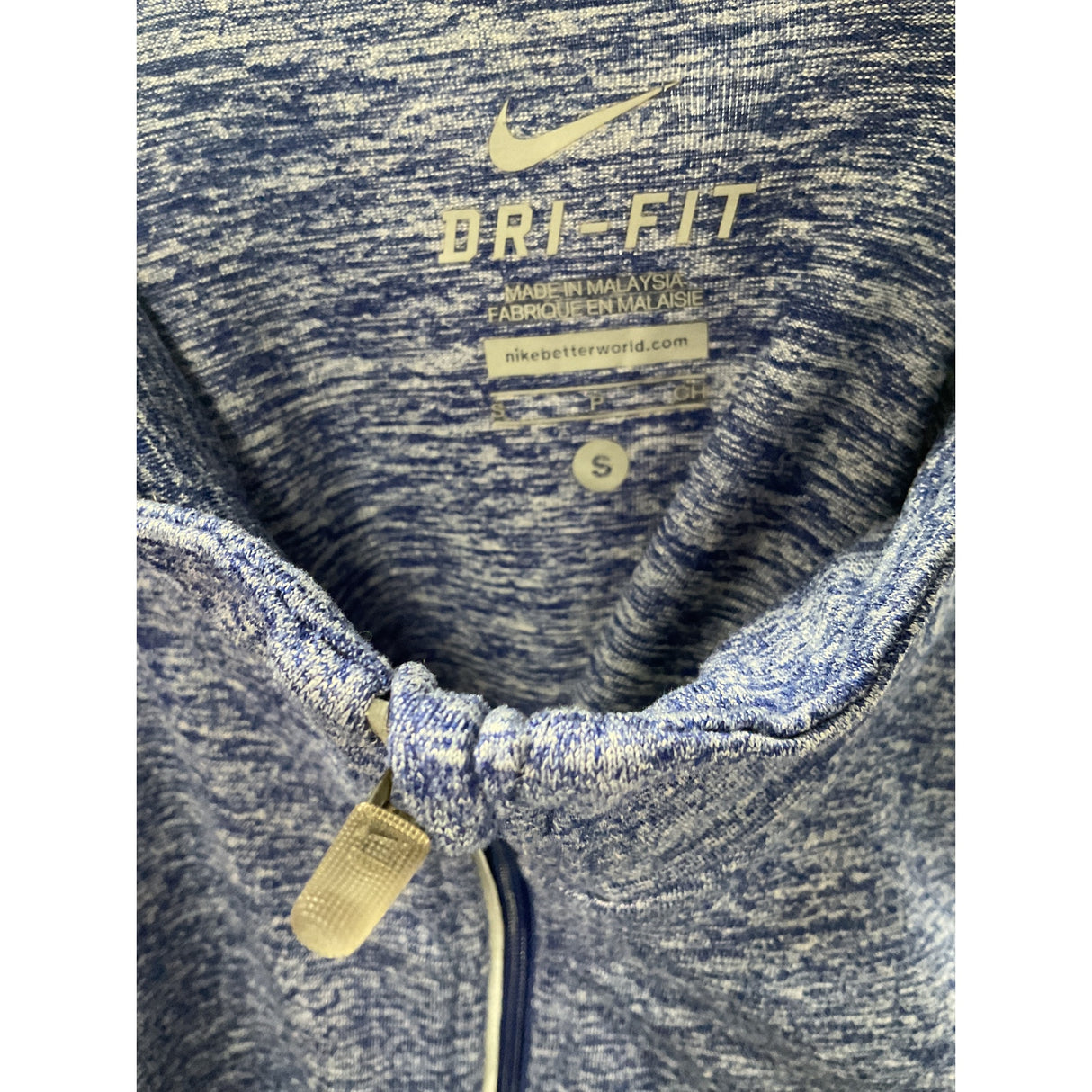 Nike Blue Women's Henley Sweatshirt Size S