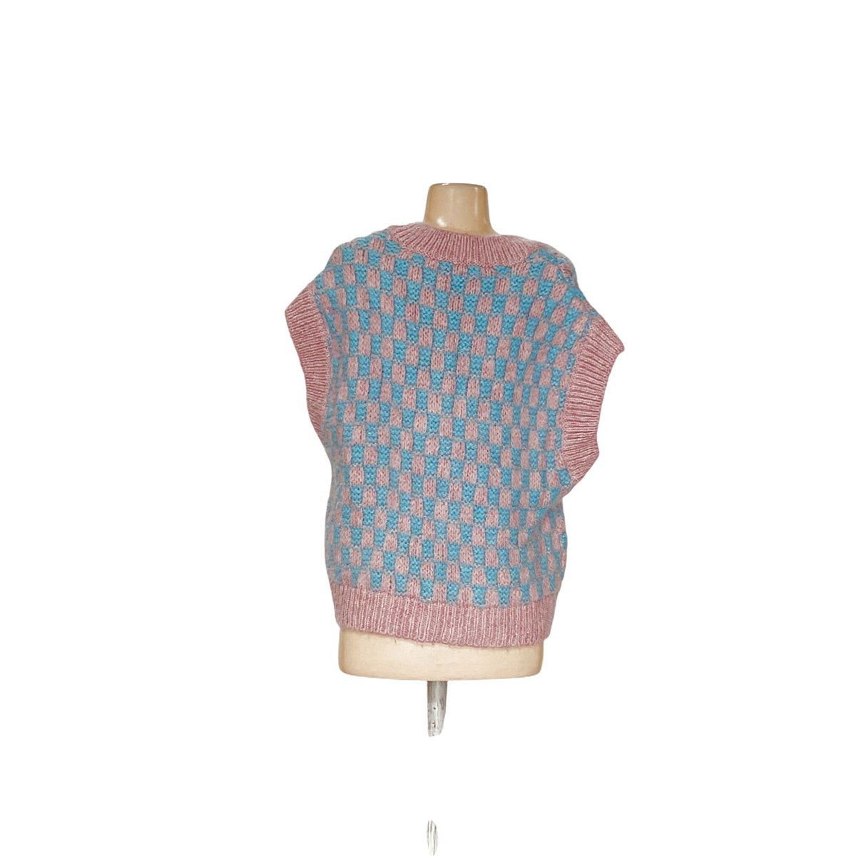 ZARA Pink Acrylic Crochet Vest