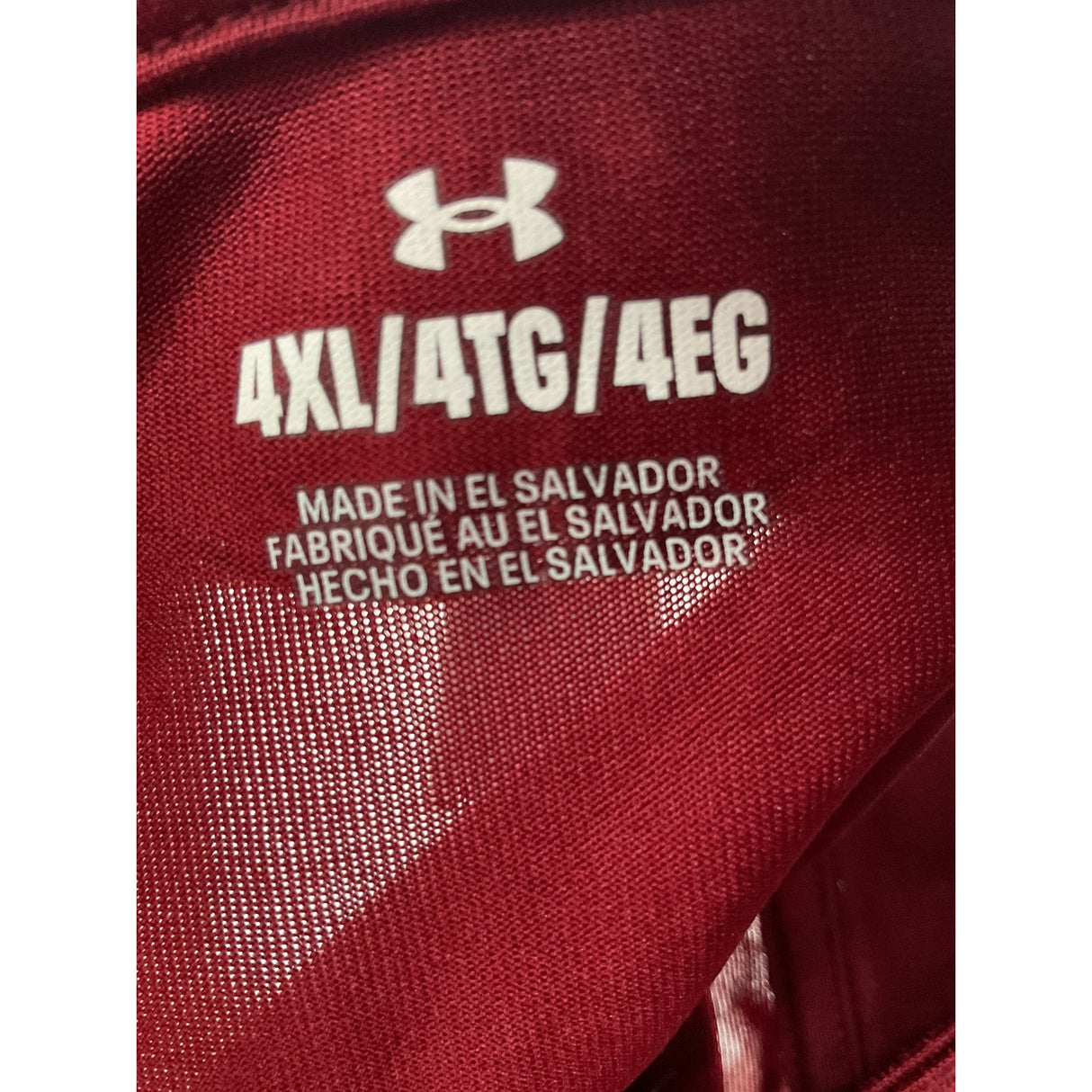 UA Red Henley Sweatshirt 4XL