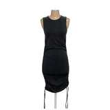 ZARA Black Bodycon Midi Dress - Size M