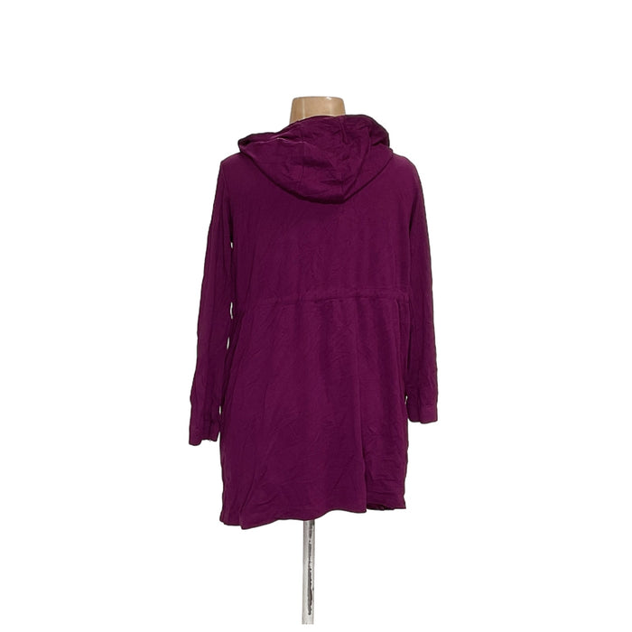 Torrid Purple Plus Size Full Zip Sweater