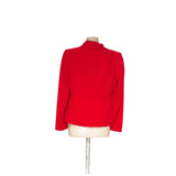 Kasper Red Basic Blazer Size 8