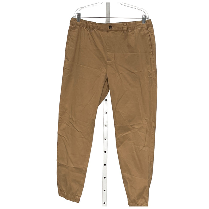 Brooks Brothers Men's Brown Cotton Ankle Pants