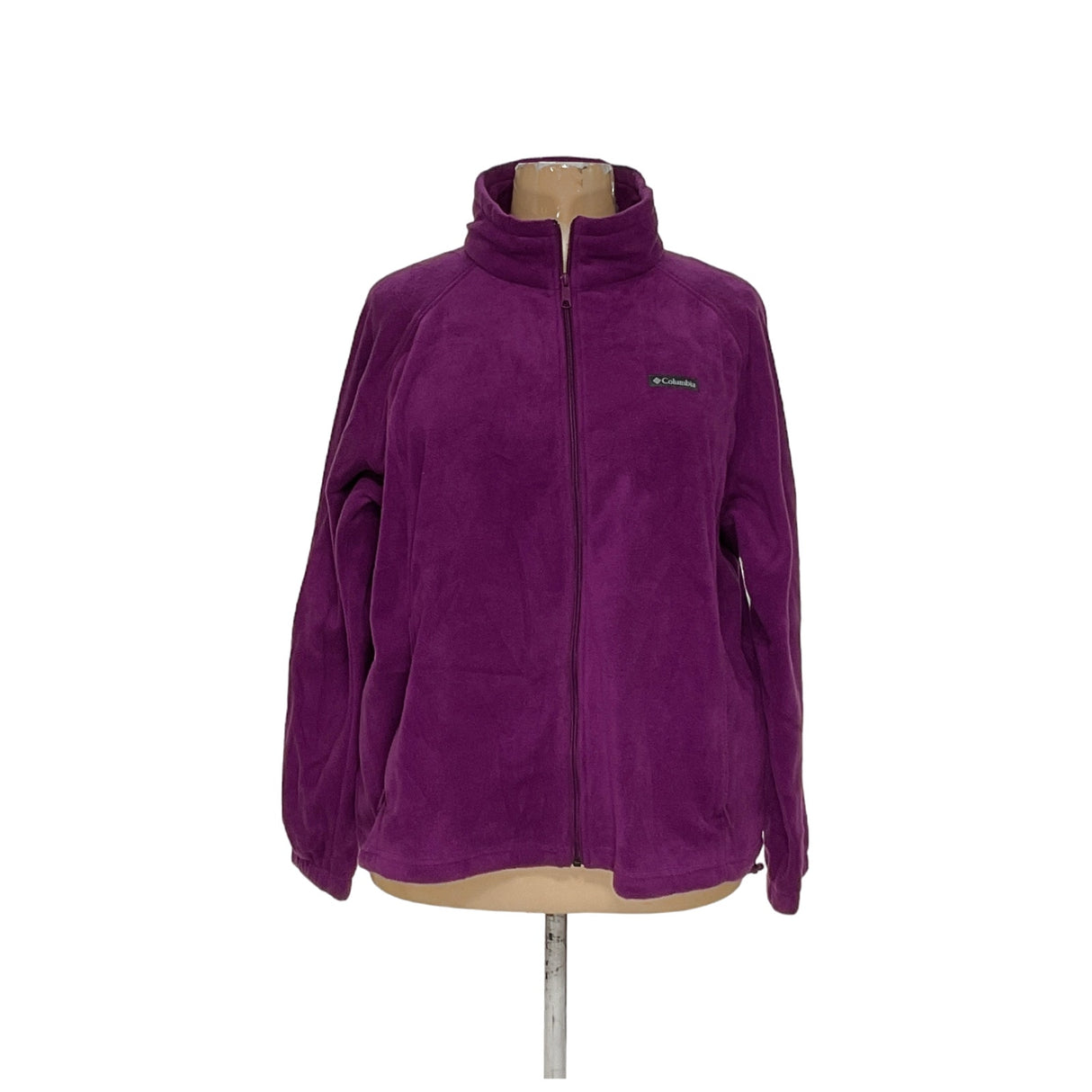 Columbia Purple Full Zip Sweater 3X