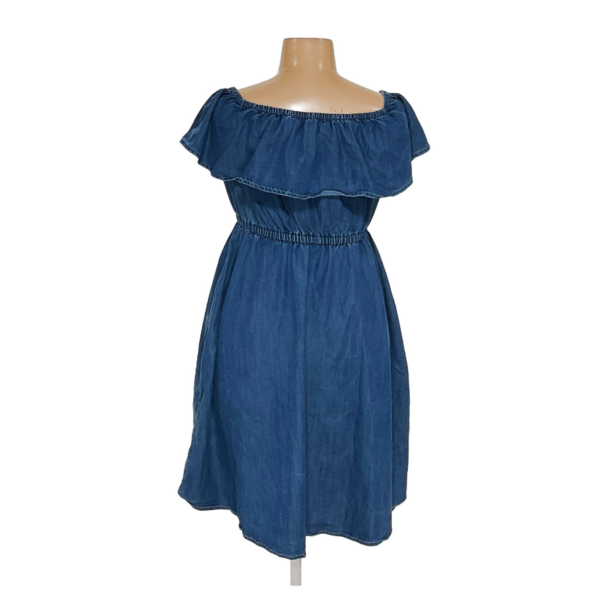 Lane Bryant Blue Denim Blouson Dress