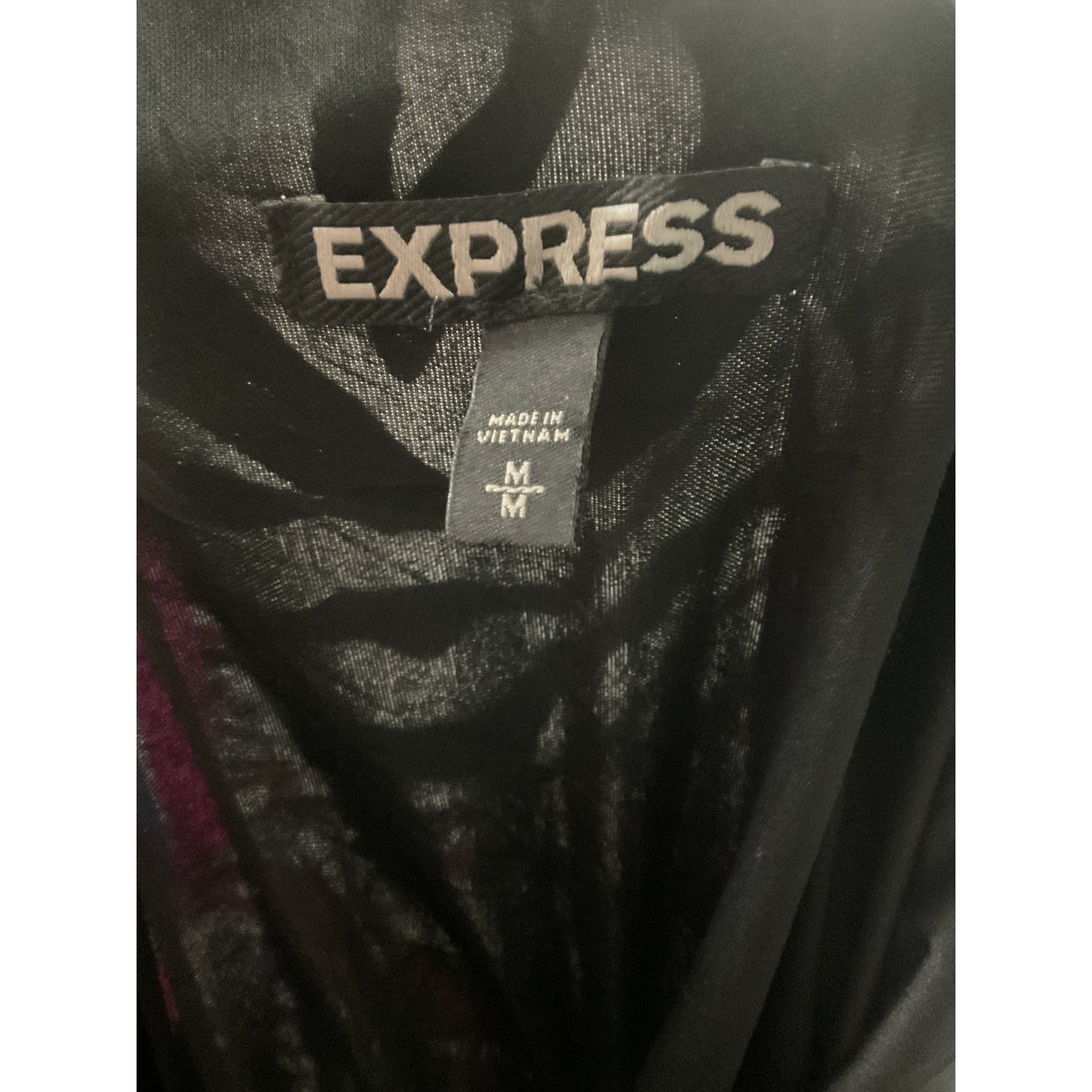 Express Multicolor Midi Blouson Dress M