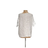 J.JILL White Linen Blouse, L