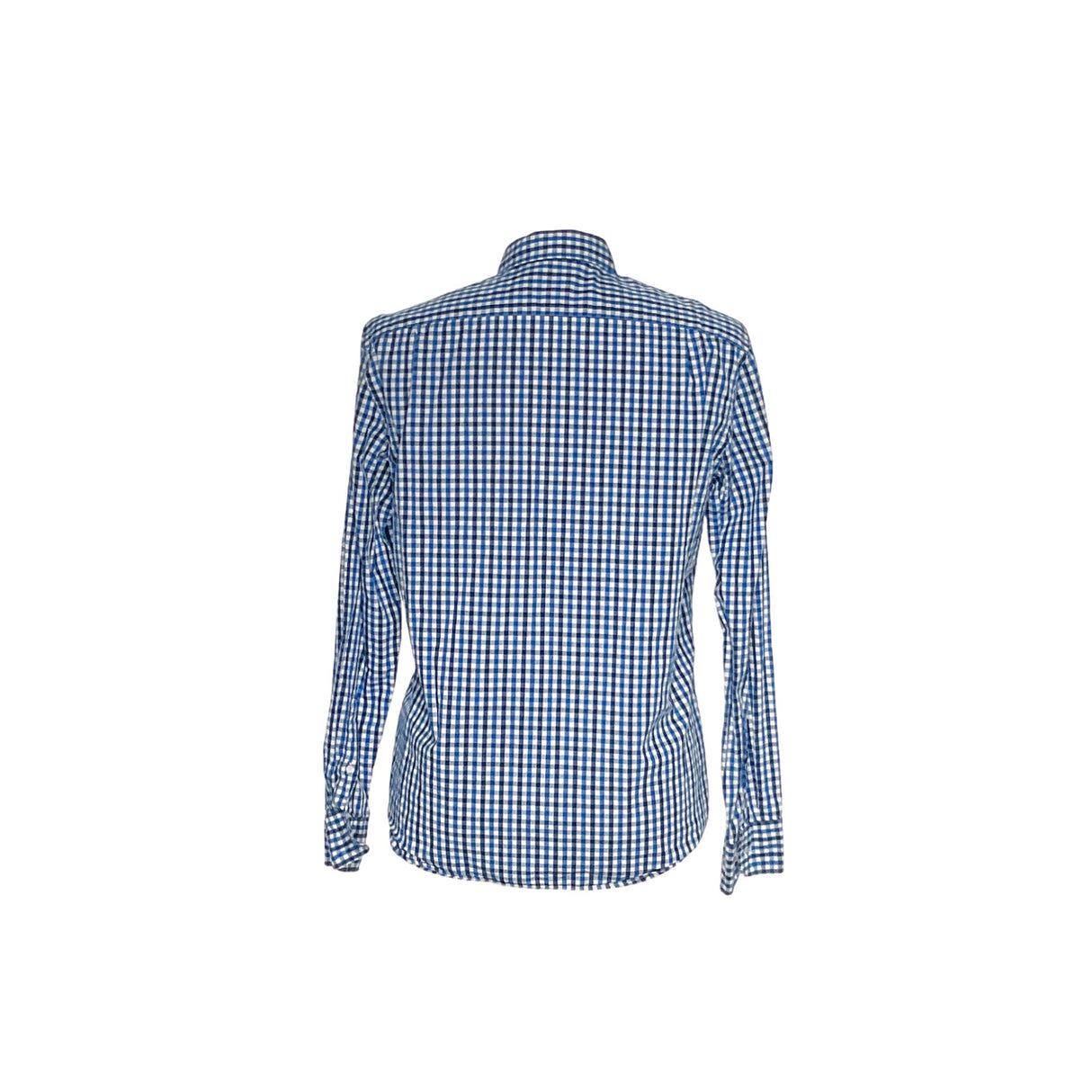 J. Crew Blue Gingham Dress Shirt - Men's L