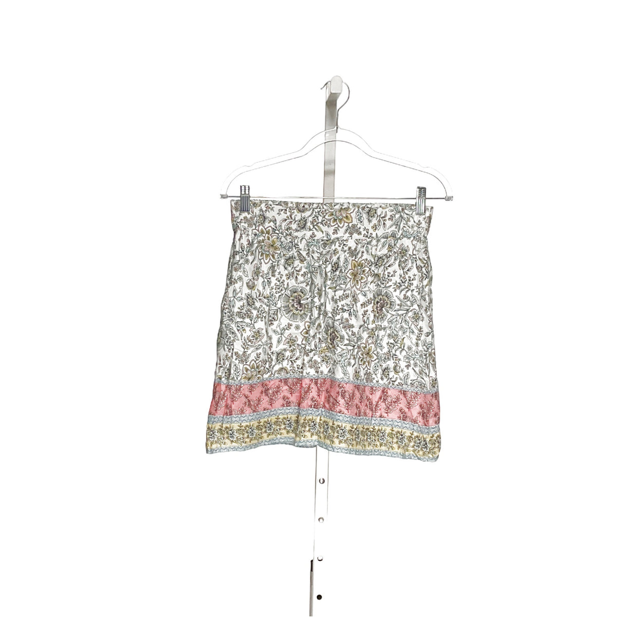 LOFT Multicolor Floral Linen Mini Skirt