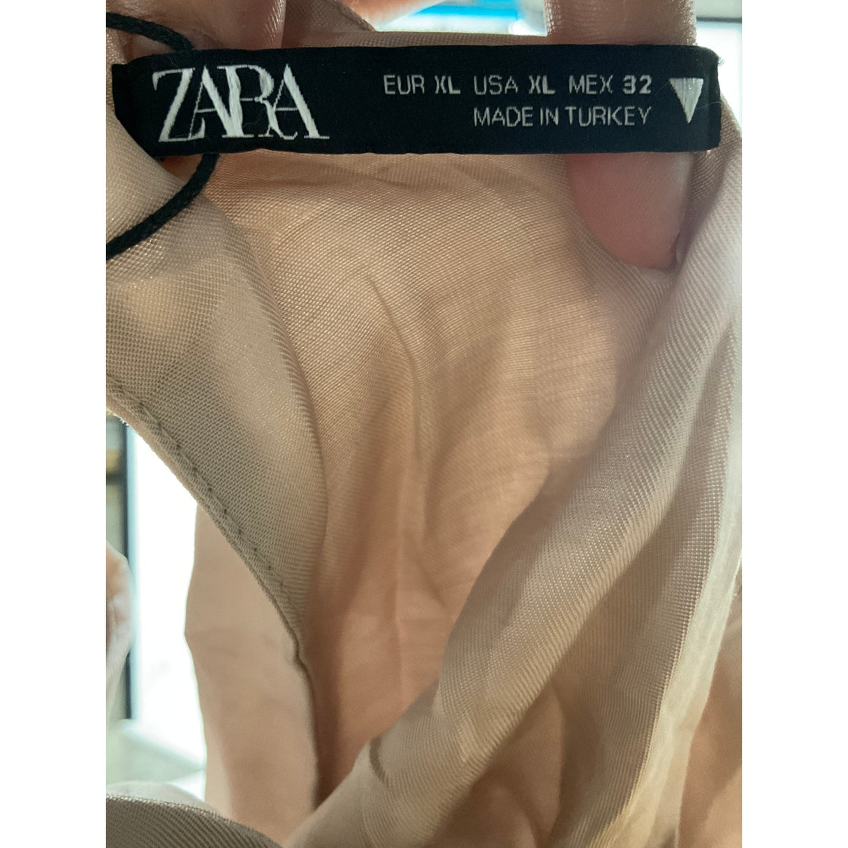 ZARA Brown XL Long Shift Dress