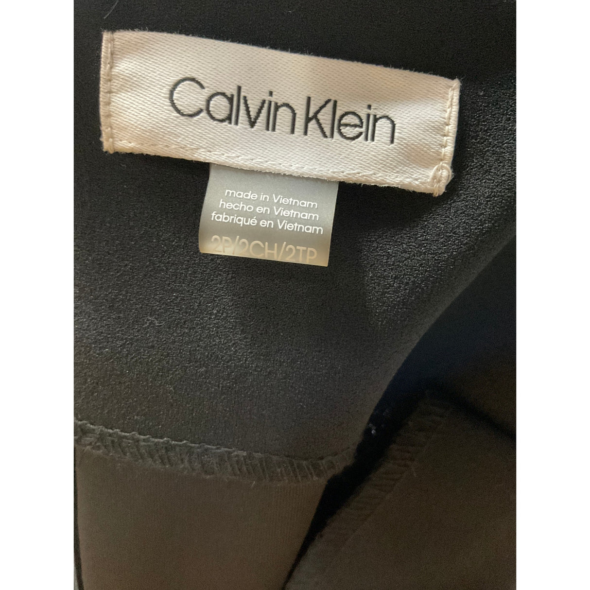 Calvin Klein 2P Black Bodycon Dress