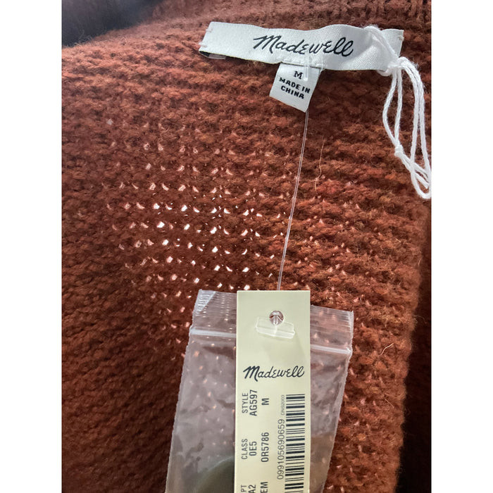 MADEWELL Brown Wool Cardigan size M