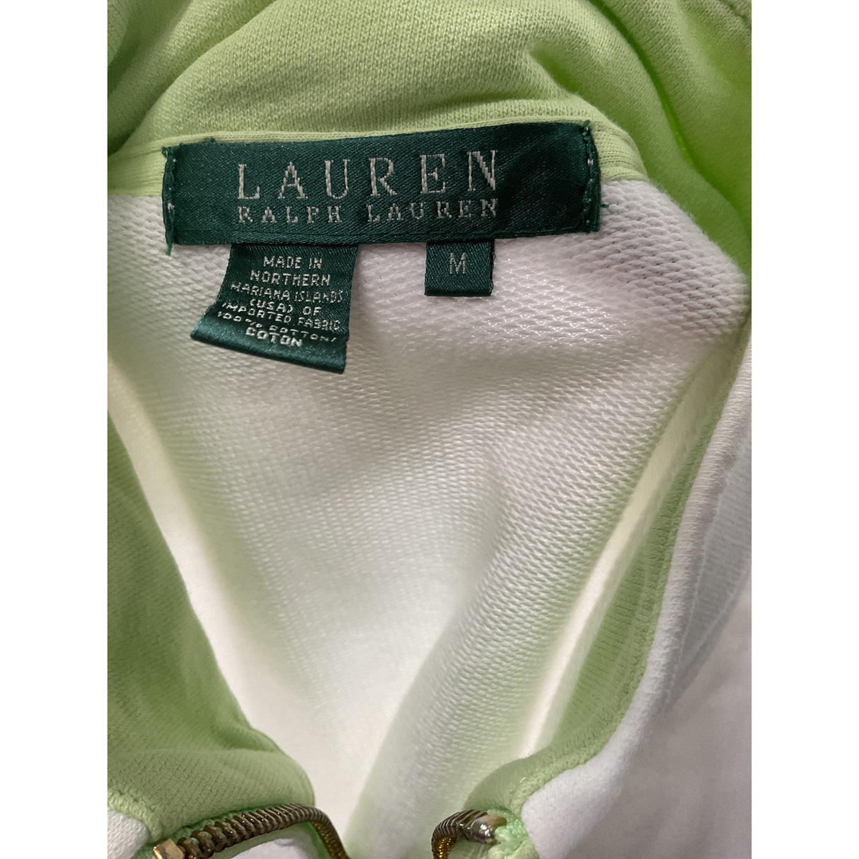 Lauren Ralph Lauren White Full Zip Sweater