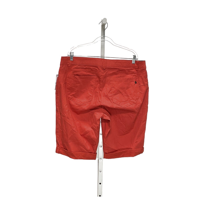 Democracy Women's Plus Size 20W Orange Bermuda Shorts