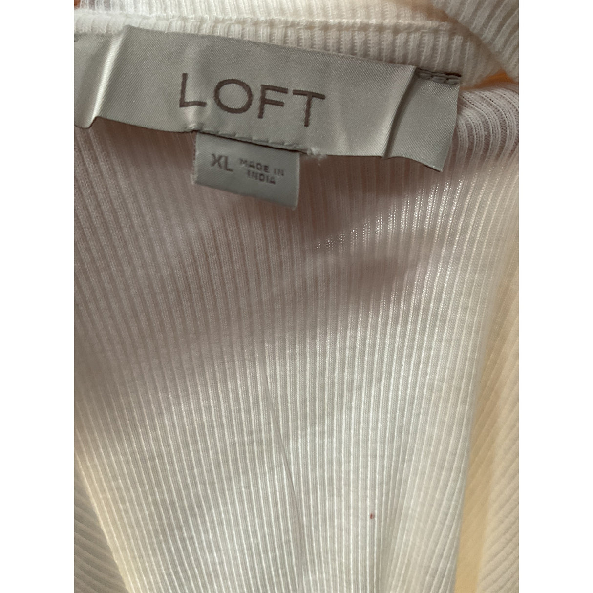 LOFT Cream Plus Size Blouse, XL