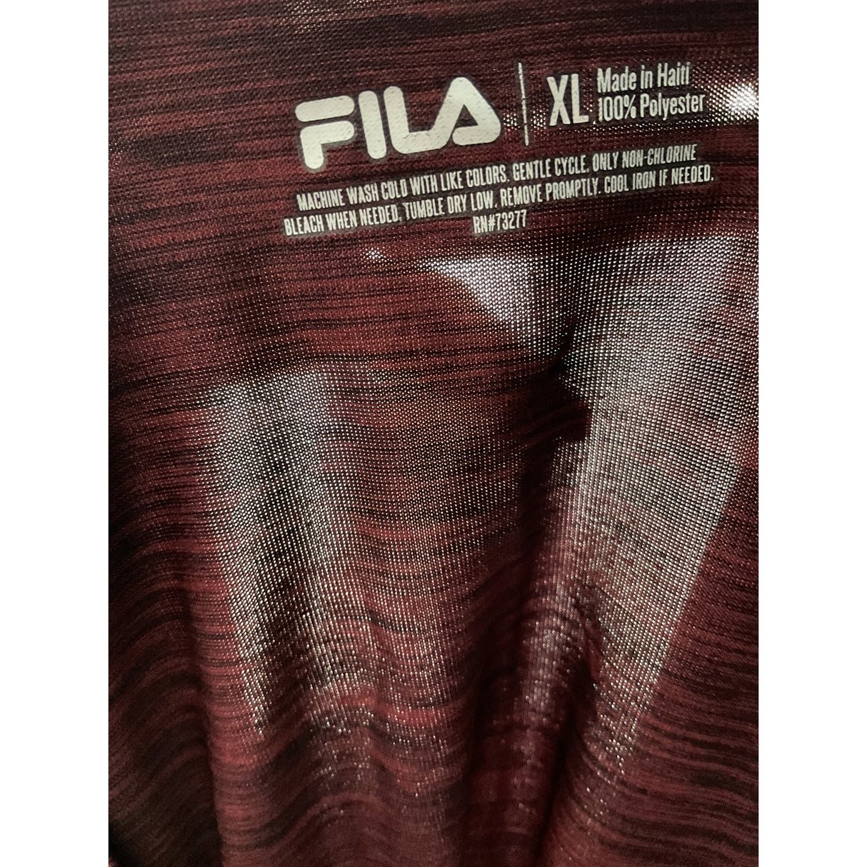 Men's Fila Red Activewear Top