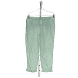 BNWT Banana Republic Green Linen Capri Pants Size 6