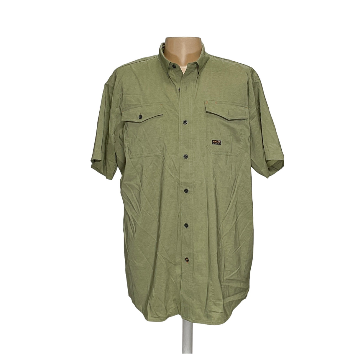 Ariat Men's Green Short-Sleeve Button-Up XL Shirt