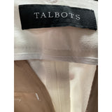 Talbots White Cotton Ankle Pants Size 10