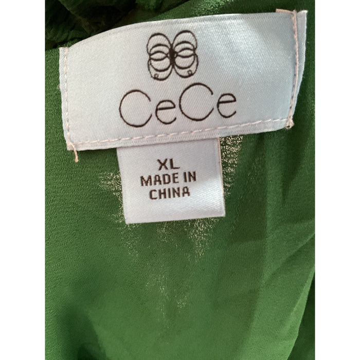 CECE Green Shift Midi Dress XL