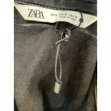 ZARA Black Button-Up Top - Size M