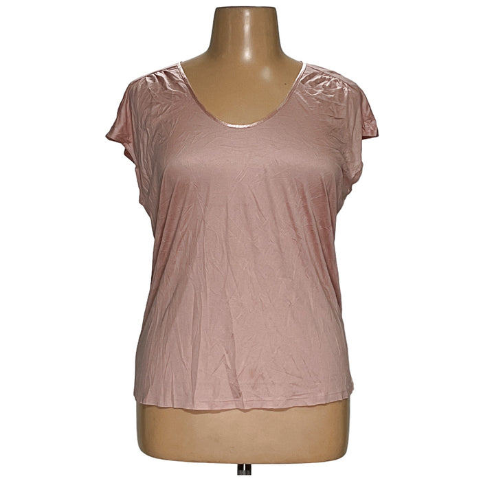 Chico's Plus Size Pink Modal T-Shirt Size 2