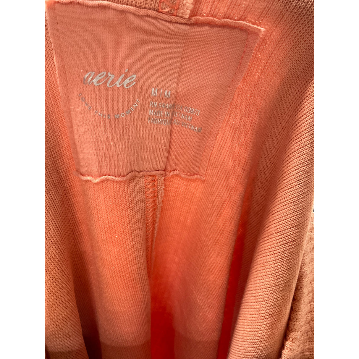 Aerie Orange Cotton Sweater M