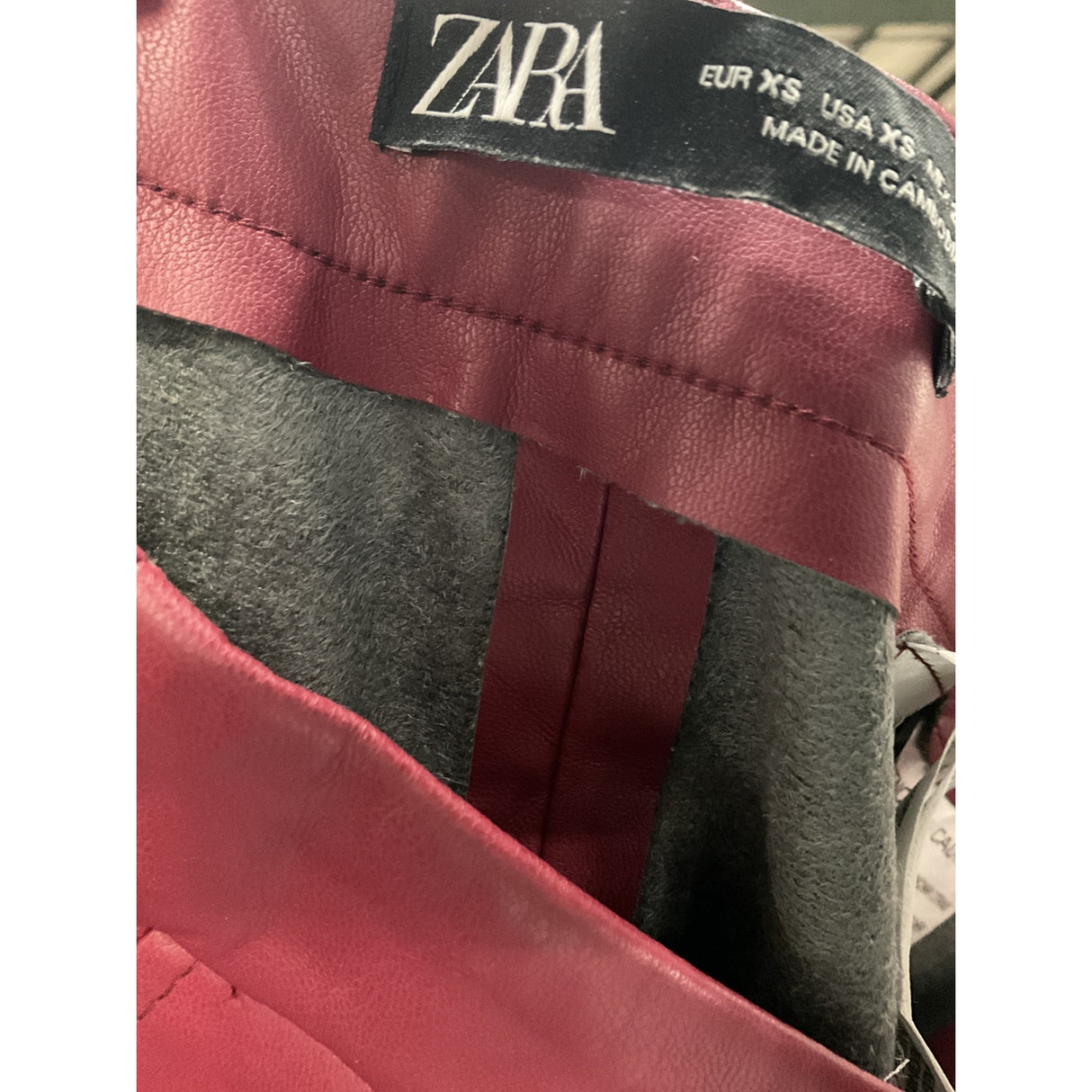 ZARA Red Ankle Pants - XS