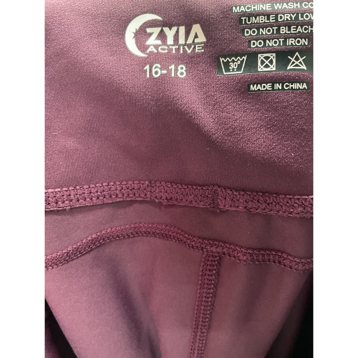 ZYIA Purple Capri Leggings - Size 16