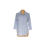 Chico's Womens Striped Button-Up