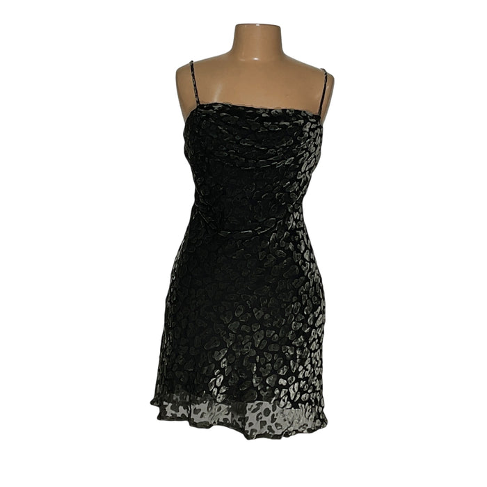 Astr Black A-Line Dress